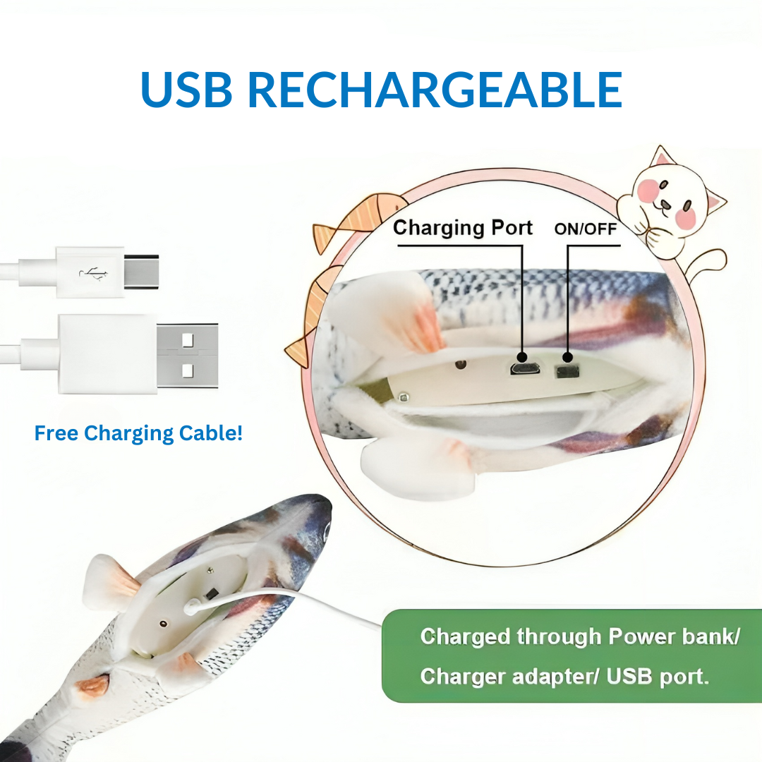 Flopping Fish™ - Interactive Cat Toy