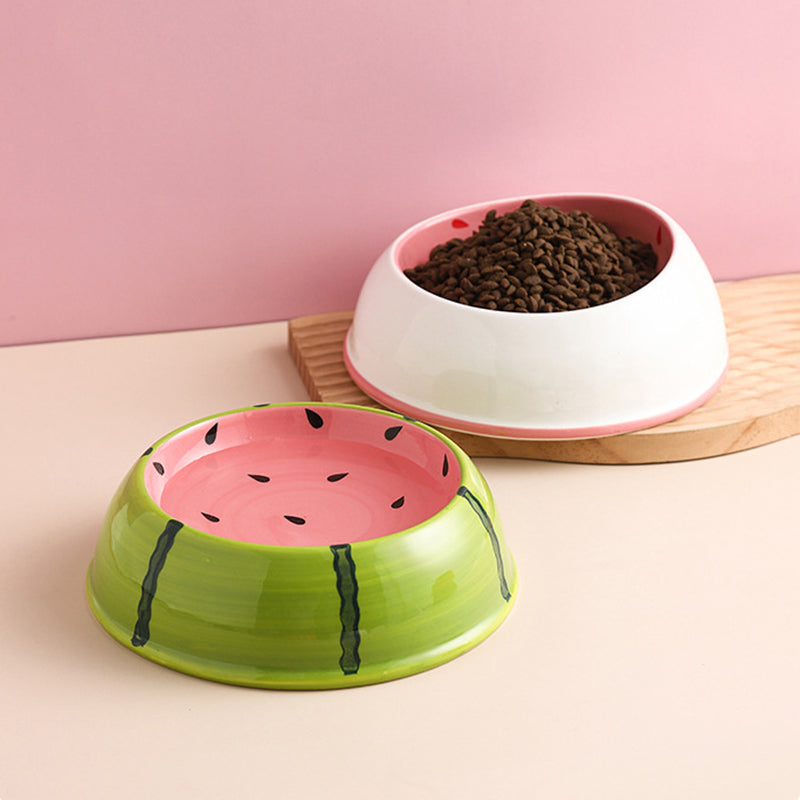 Fruity™ - Ceramic Dog & Cat Water + Food Bowl