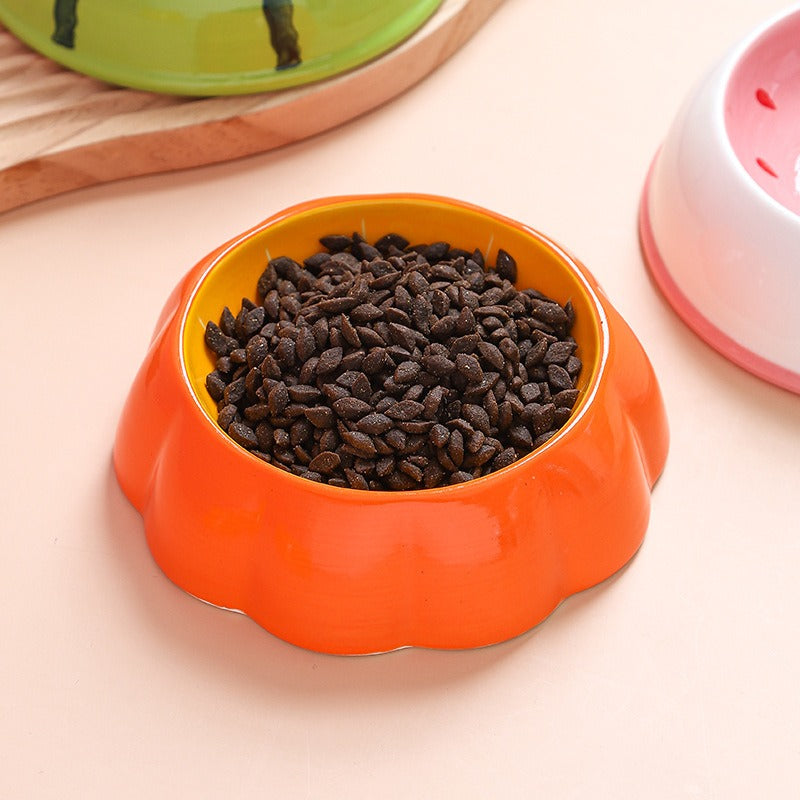 Fruity™ - Ceramic Dog & Cat Water + Food Bowl