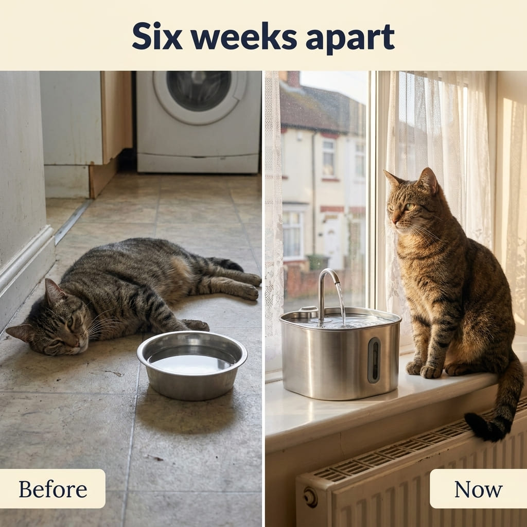 KittySip™ Stainless Steel Cat Water Fountain