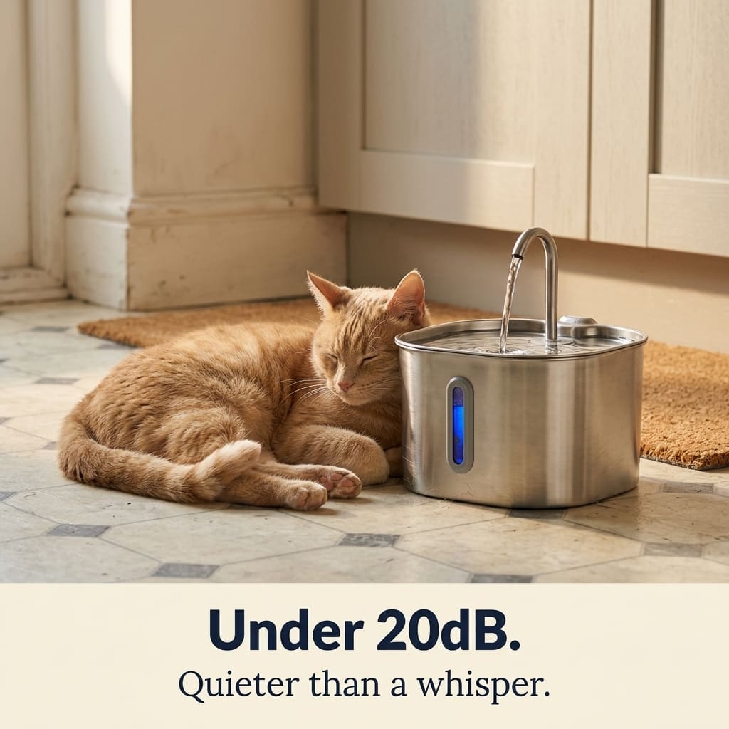 KittySip™ Stainless Steel Cat Water Fountain