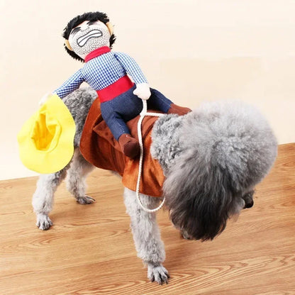 Riding Cowboy Dog Costume