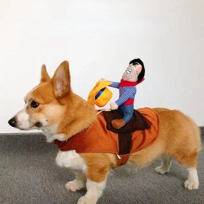 Riding Cowboy Dog Costume