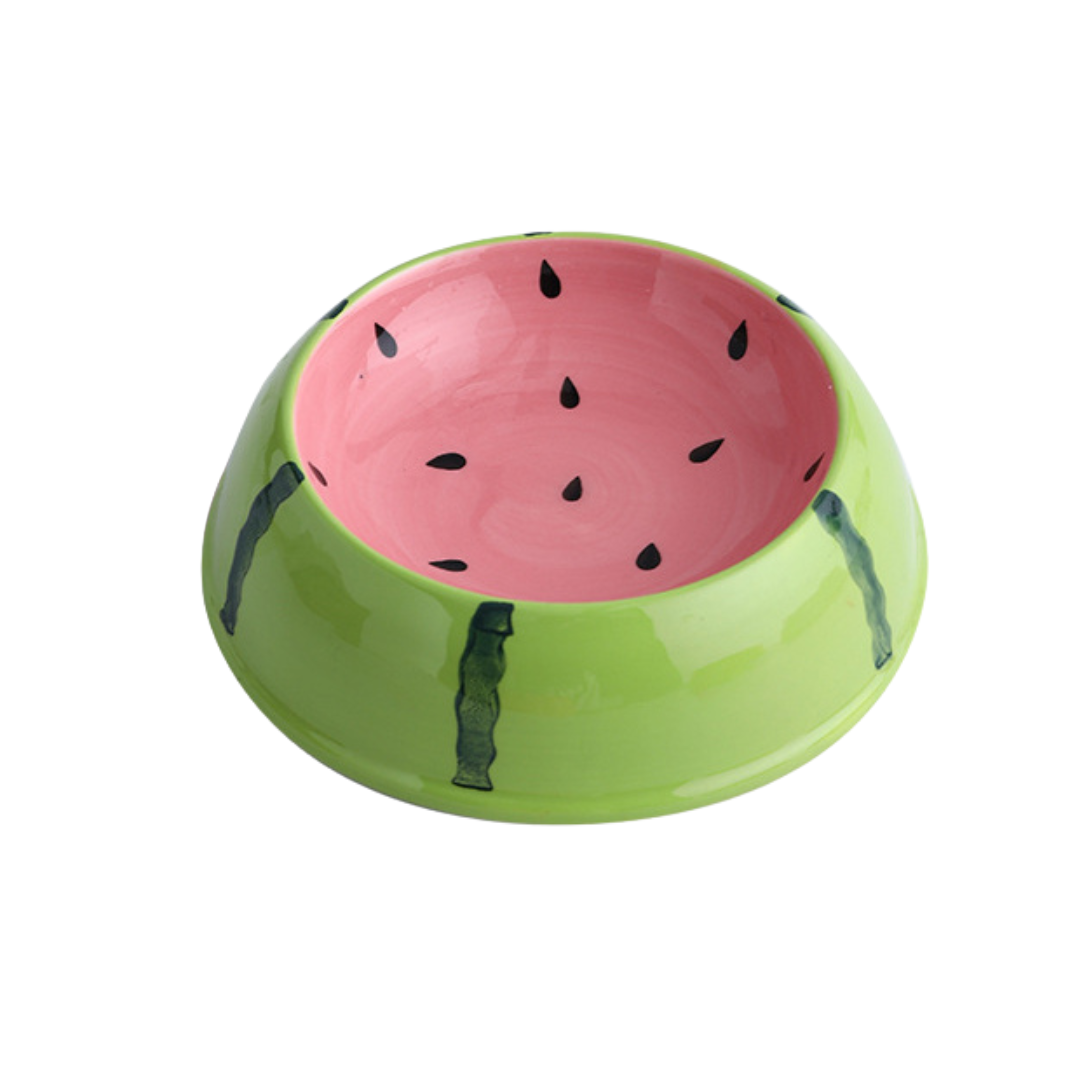 Fruity™ - Ceramic Dog & Cat Water + Food Bowl