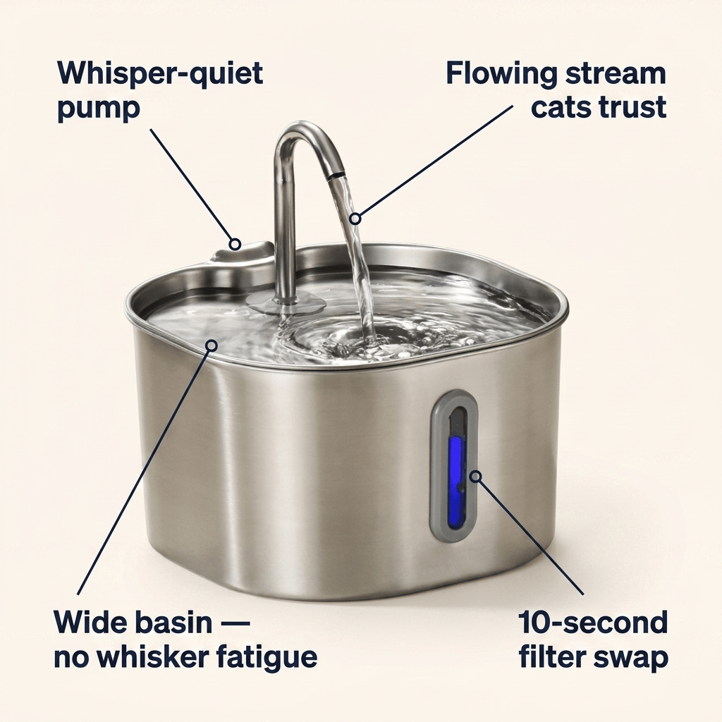 The KittySip™ - 2.2L Fountain