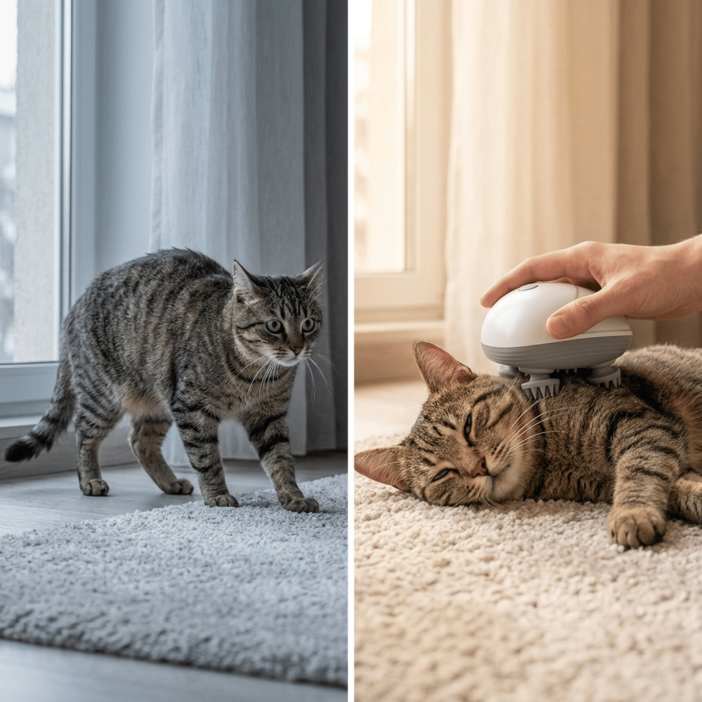 Purr Ease™ Calming Cat Massager