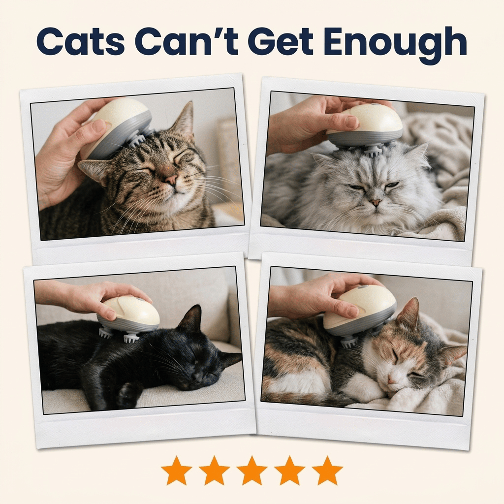 Purr Ease™ Calming Cat Massager