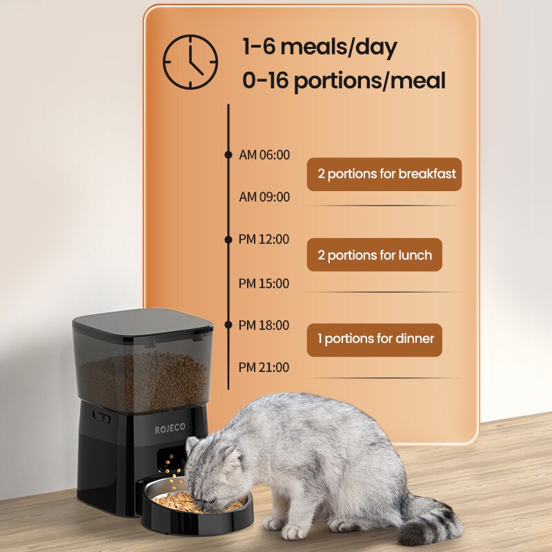 ROJECO™ - Automatic Cat Feeder + Smart Control